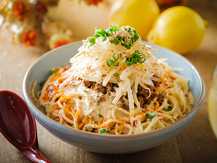 冷やし担々麺(スパゲッティ)